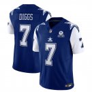 Mens Cowboys Trevon Diggs 2023 F.U.S.E. With 1960 Patch Vapor Jersey Blue