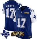 Men's Dallas Cowboys Brandon Aubrey 2023 F.U.S.E. NFC East Champions Ptach Football Jersey Blue