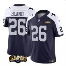 Men's Dallas Cowboys DaRon Bland Navy White 2023 F.U.S.E. NFC East Champions Patch Jersey