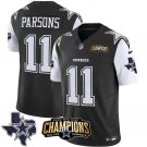 Men's Dallas Cowboys Micah Parsons Black 2023 F.U.S.E. NFC East Champions Ptach Football Jersey