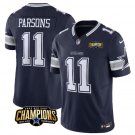 Men's Dallas Cowboys Micah Parsons Navy 2023 F.U.S.E. NFC East Champions Patch Jersey