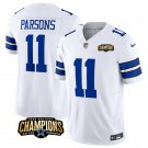 Men's Dallas Cowboys Micah Parsons White 2023 F.U.S.E. NFC East Champions Patch Jersey