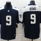 Men's Dallas Cowboys Tony Romo Navy White Stitched Football Jersey