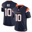 Men's Denver Broncos Bo Nix Navy 2024 Draft F.U.S.E. Football Jersey