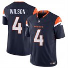 Men's Denver Broncos Zach Wilson Navy 2024 F.U.S.E. Vapor Limited Jersey