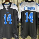Mens Detroit Lions Amon-Ra St. Brown Vapor 2024 F.U.S.E. Limited Jersey Black White
