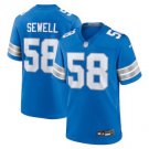 Men's Detroit Lions Penei Sewell Blue 2024 F.U.S.E. Vapor Limited Jersey