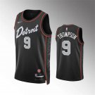Mens Detroit Pistons Ausar Thompson Black 2023-24 City Edition Jersey