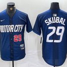 Men's Detroit Tigers Tarik Skubal Navy 2024 City Connect Baseball Jersey