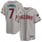 Men's Diamondbacks Active Player Corbin Carroll Gray 2024 Cool Base Jersey