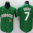 Men's Dodgers Julio Urias cool Baseball Jersey green