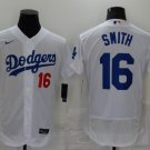 Mens Dodgers Will Smith Flex Base Jersey White