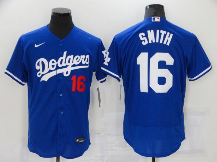 Mens Dodgers Will Smith Flex Baseball Jersey royal