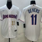 Men's Dominican Republic Rafael Devers 2023 White World Classic Jersey
