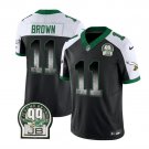Men's Eagles A.J. Brown Black 2023 F.U.S.E. Throwback Jersey