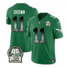 Men's Eagles A.J. Brown Green 2023 F.U.S.E. Throwback Football Jersey