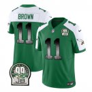 Men's Eagles A.J. Brown Green 2023 F.U.S.E. Throwback Jersey