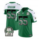 Men's Eagles Brandon Graham Green 2023 F.U.S.E. Throwback Jersey