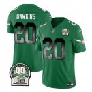 Men's Eagles Brian Dawkins Green 2023 F.U.S.E. Throwback Football Jersey
