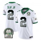 Men's Eagles Darius Slay Jr. White 2023 F.U.S.E. Throwback Football Jersey