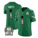 Men's Eagles Jalen Hurts Green 2023 F.U.S.E. Throwback Football Jersey