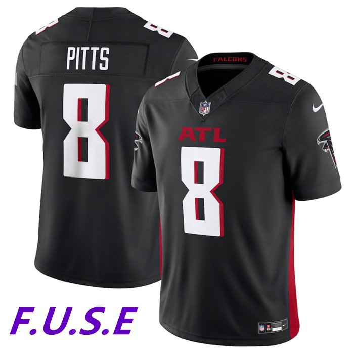 Men's Falcons Kyle Pitts Black 2023 F.U.S.E. Limited Stitched Football Jersey