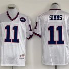 Men's Giants Phil Simms White Throwback Football Stitched Jersey