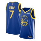 Men's Golden State Warriors Buddy Hield Blue Icon Edition Stitched Basketball Jersey