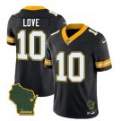 Men's Green Bay Packers Jordan Love Black 2023 F.U.S.E. Home Patch Vapor Jersey