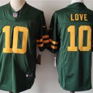Men's Green Bay Packers Jordan Love Green Color Rush 2023 F.U.S.E. Football Jersey