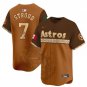 Men's Houston Astros C.J. Stroud Brown Mexico Vapor Baseball Jersey