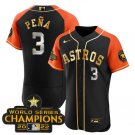 Men's Houston Astros Jeremy Pena 2023 V2 Black Alternate Flex Baseball Jersey