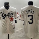 Men's Houston Astros Jeremy Pena Cream Cactus Jack Vapor Premier Stitched Jersey