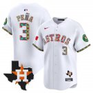 Men's Houston Astros Jeremy Pena White Mexico Vapor Premier Jersey