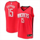 Mens Houston Rockets Reed Sheppard 2024 Draft Fast Break Icon Jersey Red