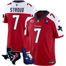 Men's Houston Texans C.J. Stroud Red 2023 F.U.S.E. With Hand Sign Throwing Up Patch Jersey