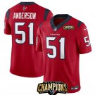 Men's Houston Texans Will Anderson Jr. Red 2023 F.U.S.E. AFC South Champions Patch Jersey
