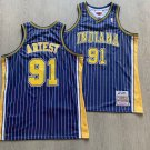 Men's Indiana Pacers Ron Artest Metta World Peace Stitched AU Jersey Black