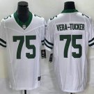 Men's Jets Alijah Vera Tucker White 2023 FUSE Vapor Throwback Jersey
