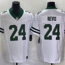 Men's Jets Darrelle Revis White 2023 F.U.S.E. Vapor Throwback Stitched Game Jersey