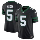 Men's Jets Garrett Wilson Black 2023 F.U.S.E. Vapor Stitched Football Jersey