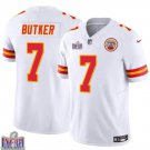 Men's Kansas City Chiefs Harrison Butker White F.U.S.E. Super Bowl LVIII Patch Vapor Jersey