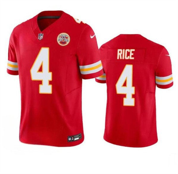 Men's Kansas City Chiefs Rashee Rice Red 2024 F.U.S.E. Vapor Untouchable Jersey