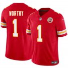 Men's Kansas City Chiefs Xavier Worthy Red 2024 F.U.S.E. Vapor Untouchable Jersey