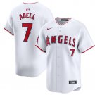 Men's Los Angeles Angels Jo Adell White Home Limited Baseball Stitched Jersey