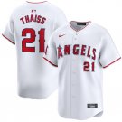 Men's Los Angeles Angels Matt Thaisse White Home Limited Baseball Stitched Jersey