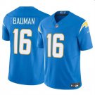 Men's Los Angeles Chargers Casey Bauman Light Blue 2024 F.U.S.E. Vapor Limited Football Jersey