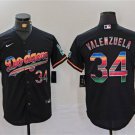 Men's Los Angeles Dodgers Fernando Valenzuela Black Mexico Cool Base Jersey