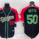 Men's Los Angeles Dodgers Mookie Betts Number Black Mexican Heritage Culture Night Jersey