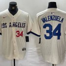 Men's Los Angeles Dodgers Toro Valenzuela Number Cream 2024 City Jersey